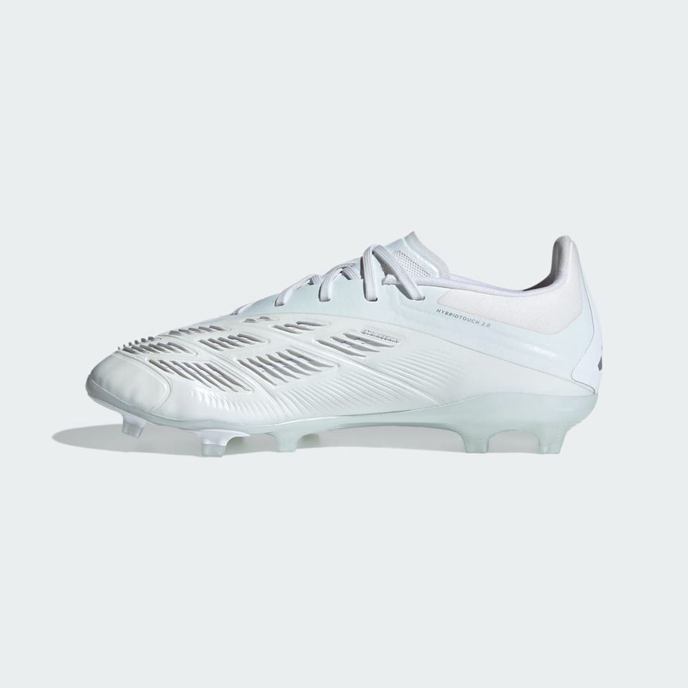 Chaussure de Foot Adidas Predator 24 Elite Firm Ground Blanche Argent Enfant | NEZ-75533568