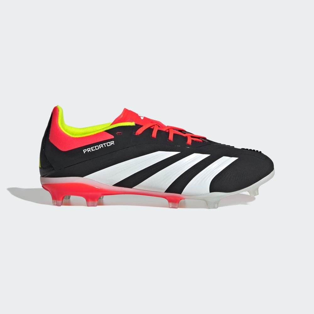 Chaussure de Foot Adidas Predator 24 Elite Firm Ground Noir Blanche Rouge Enfant | OOK-77198175