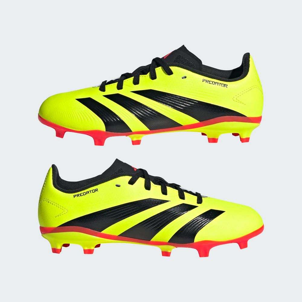 Chaussure de Foot Adidas Predator 24 League Firm Ground Jaune Noir Rouge Enfant | QYA-34522484