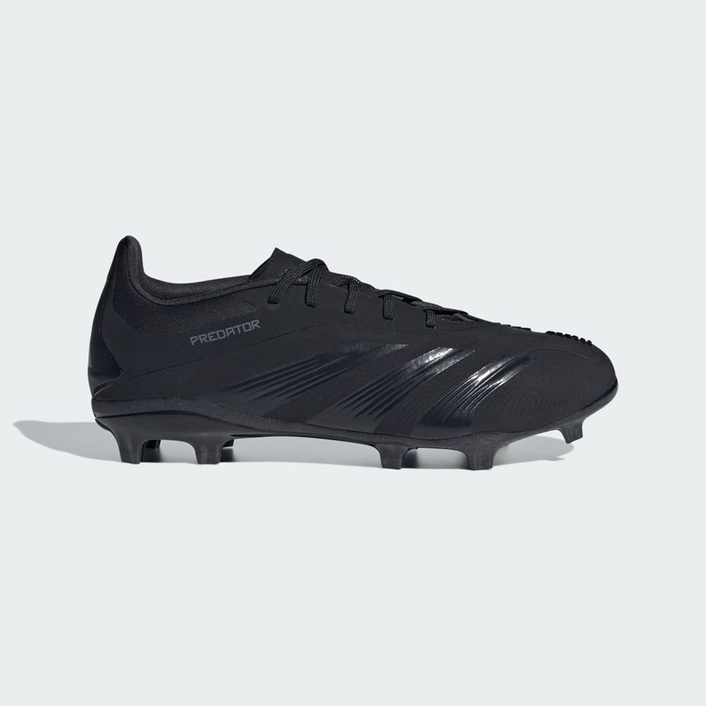 Chaussure de Foot Adidas Predator 24 Elite Firm Ground Noir Grise Enfant | HCH-03243084