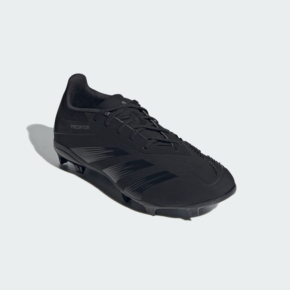 Chaussure de Foot Adidas Predator 24 Elite Firm Ground Noir Grise Enfant | HCH-03243084