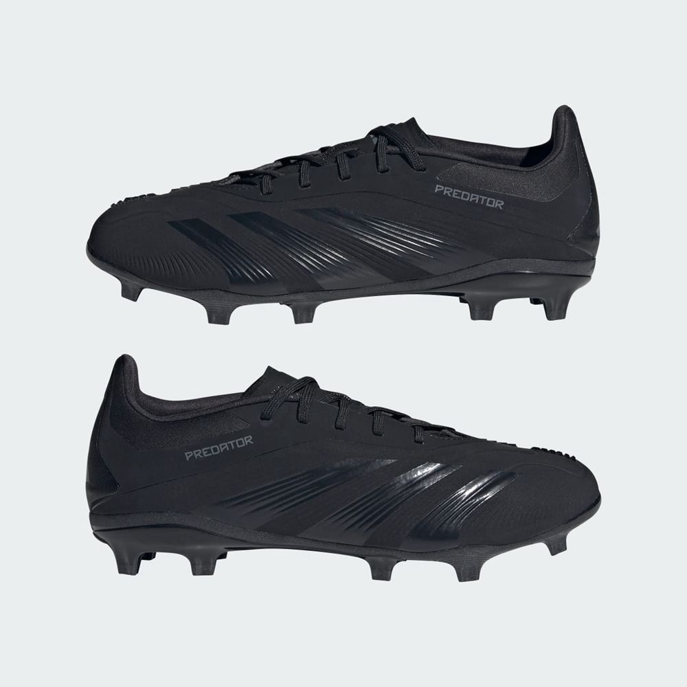 Chaussure de Foot Adidas Predator 24 Elite Firm Ground Noir Grise Enfant | HCH-03243084