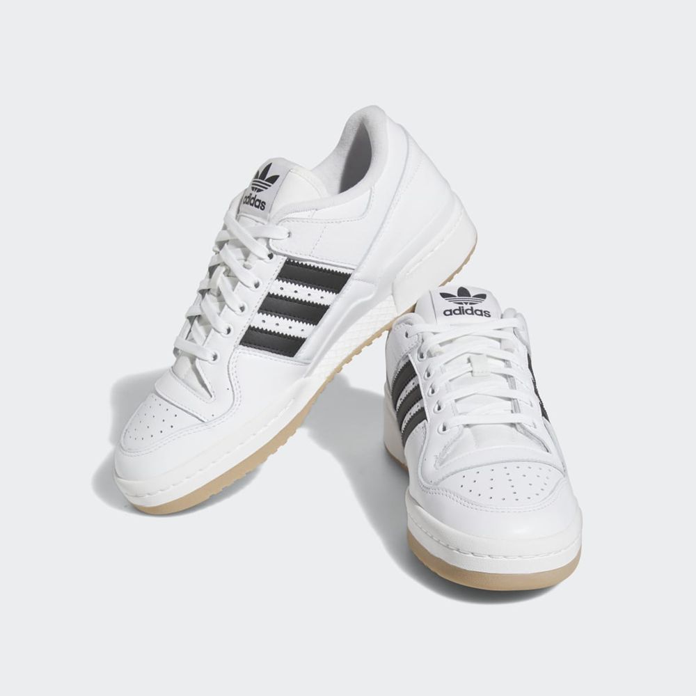 Basket Adidas Forum 84 Low ADV Blanche Noir Homme | ACL-58256620