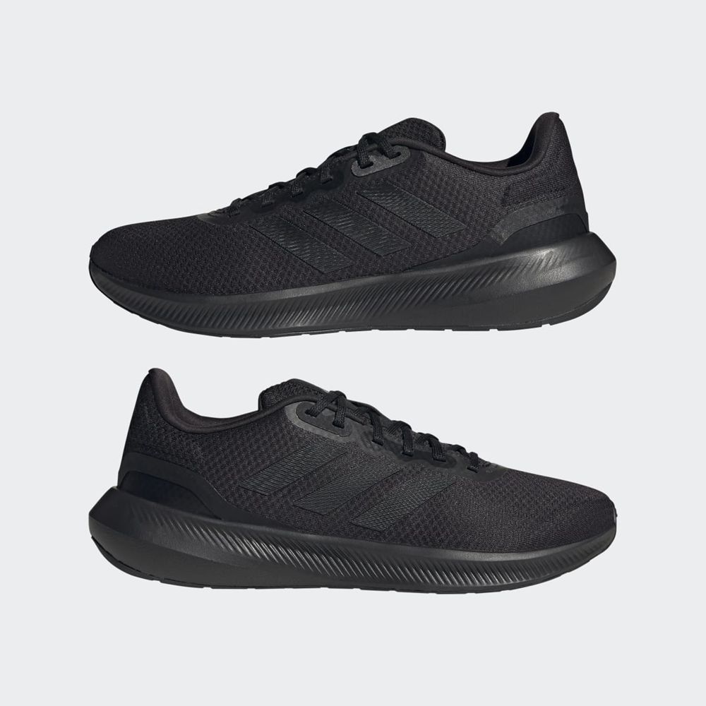 Chaussure Running Adidas Runfalcon Wide 3 Noir Grise Homme | WAU-93713380