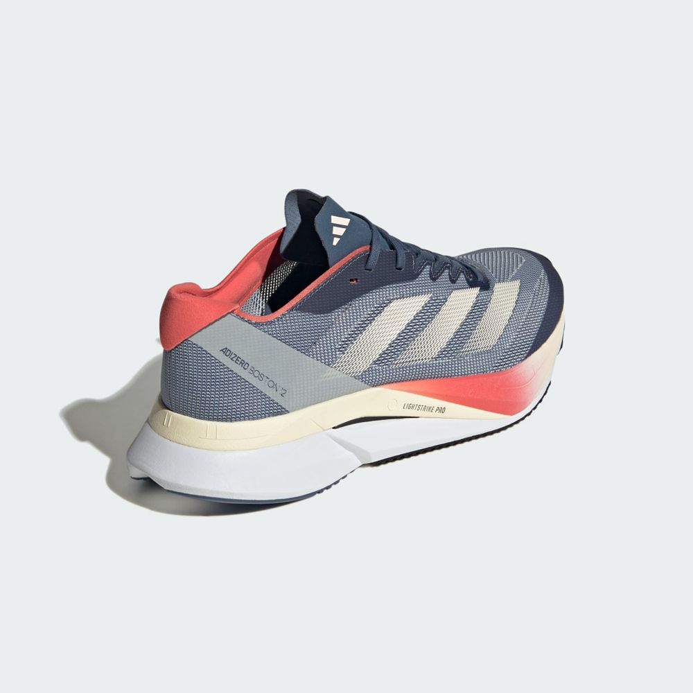 Chaussure Running Adidas Adizero Boston 12 Boston Marathon Bleu Marine Blanche Rouge Homme | OZS-28919136