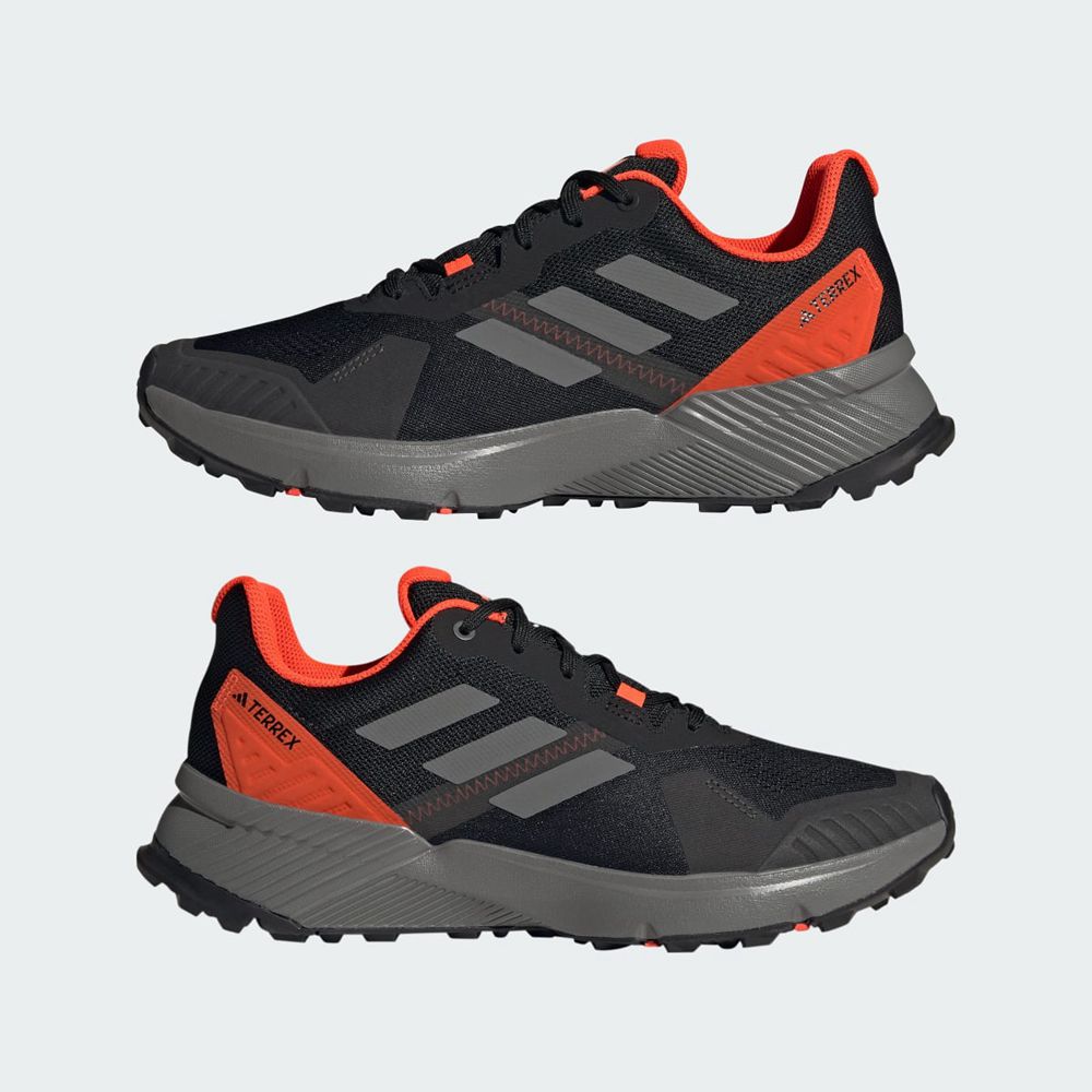 Chaussure Trail Running Adidas Terrex Soulstride Noir Grise Rouge Homme | EGK-37286307