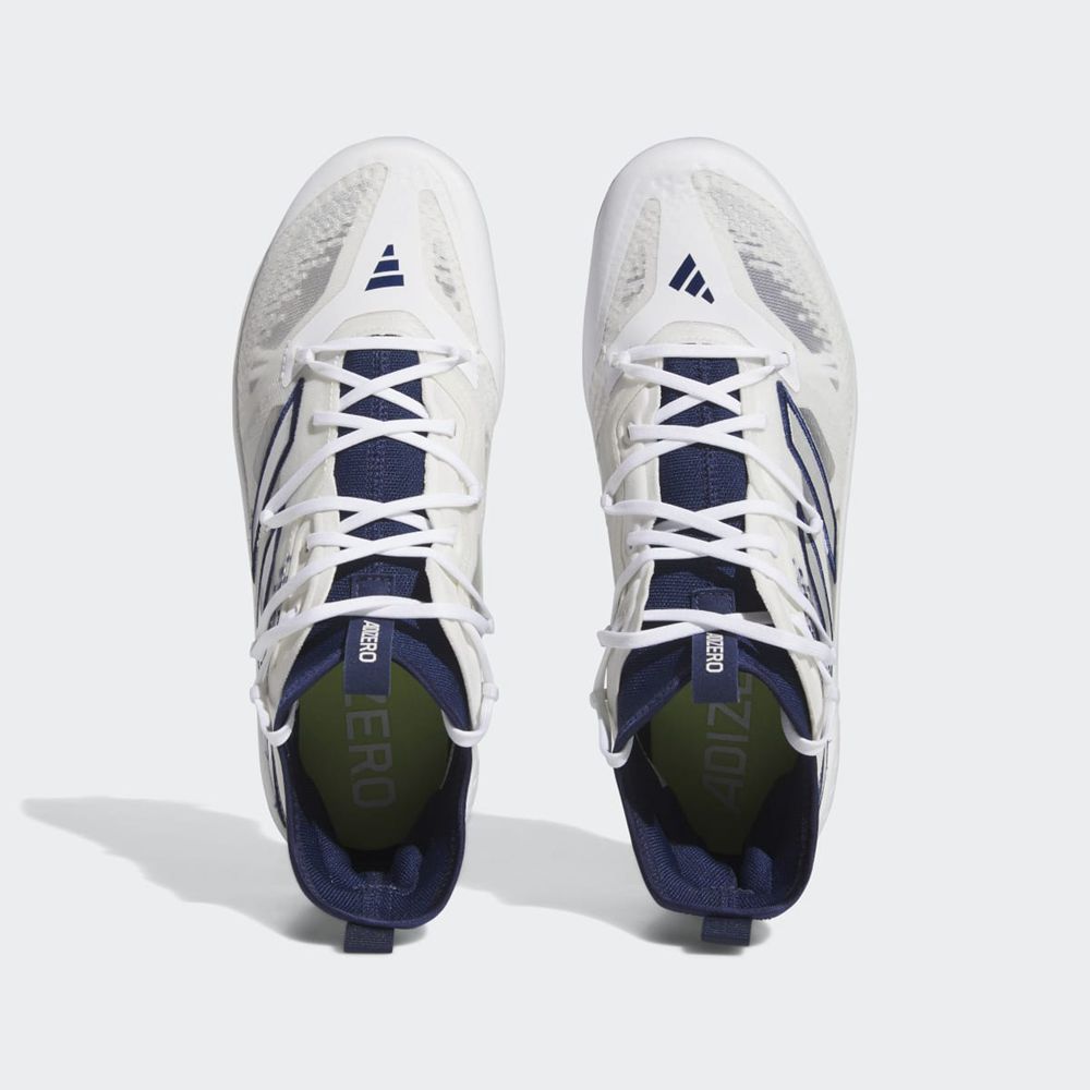 Chaussures de Baseball Adidas Adizero Afterburner 9 NWV Bleu Marine Argent Blanche Homme | FGB-70135549