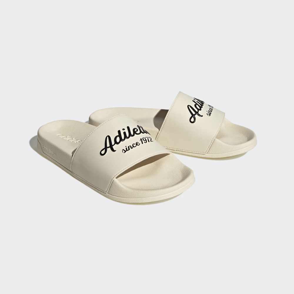 Claquette Adidas Adilette Shower Blanche Noir Femme | PUR-29362858