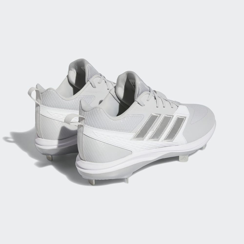 Chaussures de Baseball Adidas Icon 8 Grise Argent Blanche Homme | IDN-00780099