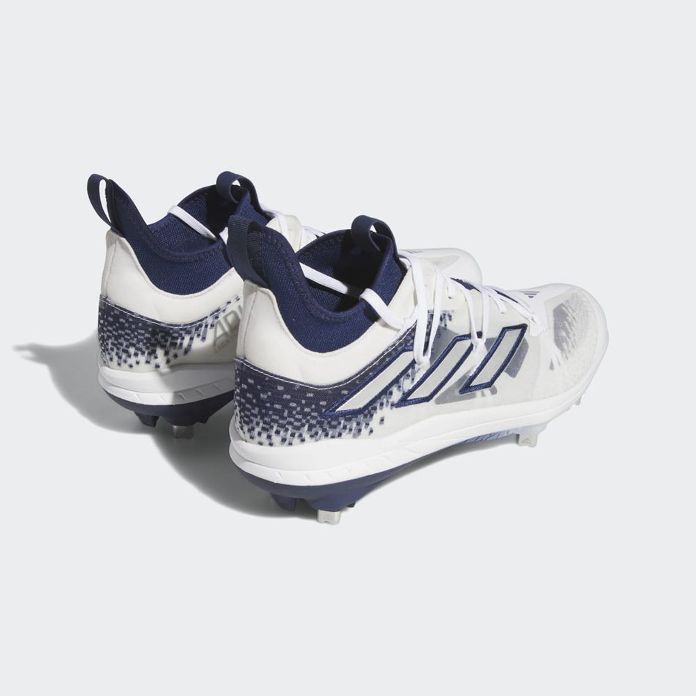 Chaussures de Baseball Adidas Adizero Afterburner 9 NWV Bleu Marine Argent Blanche Homme | FGB-70135549