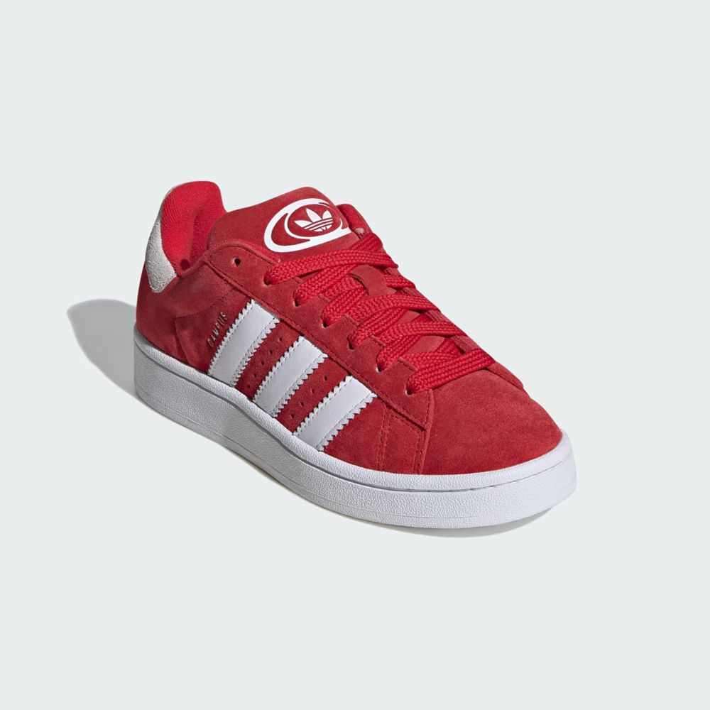 Basket Adidas Campus 00s Rouge Blanche Enfant | RBC-94128664