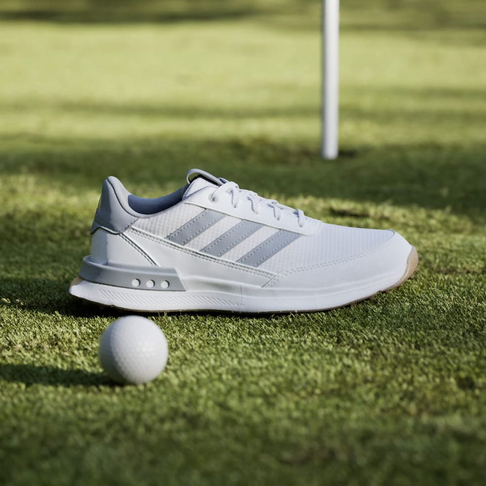 Chaussures De Golf Adidas S2G Spikeless 24 Blanche Argent Enfant | AAL-13251841