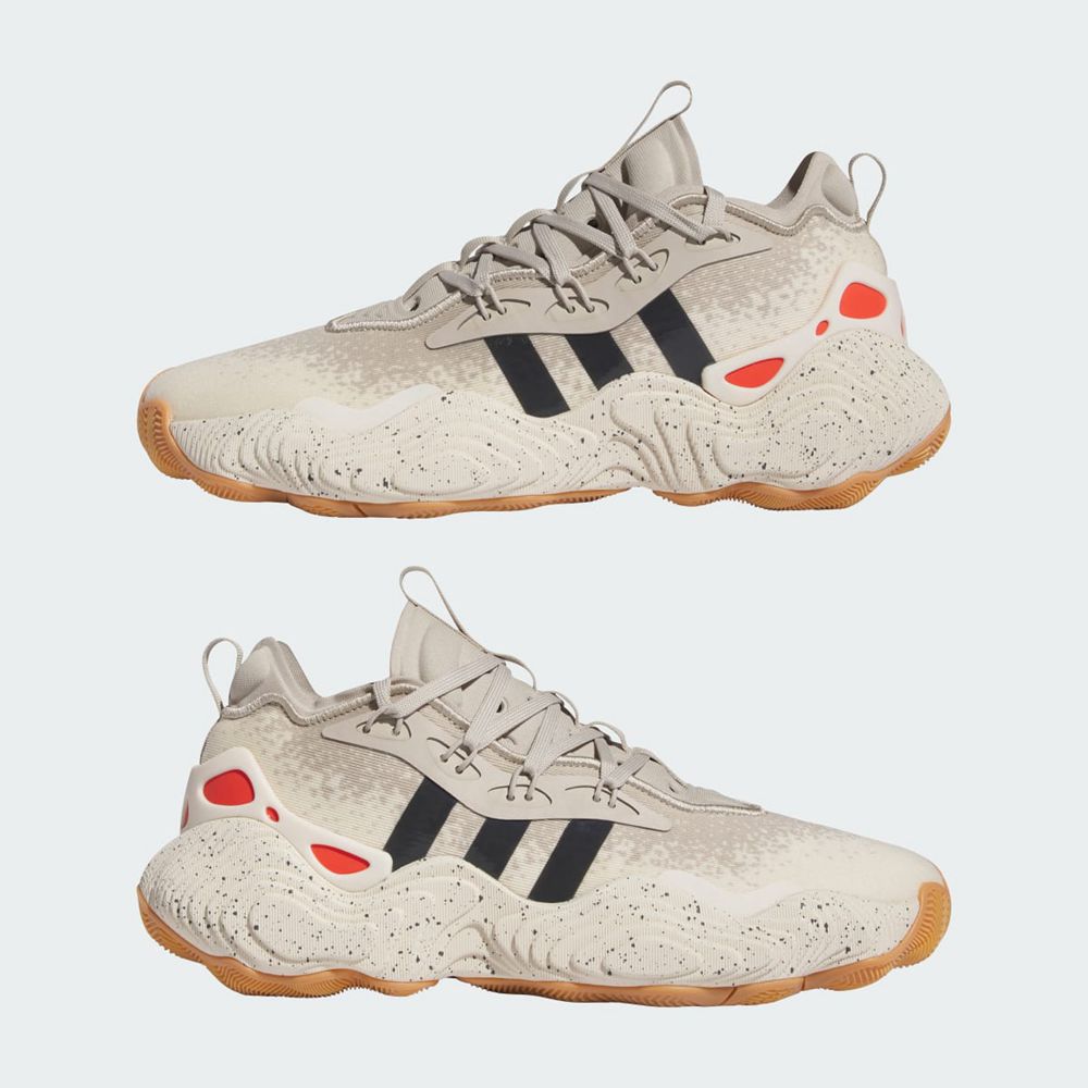 Chaussure Basket Adidas Trae Young 3 Beige Grise Blanche Homme | FNU-83835337